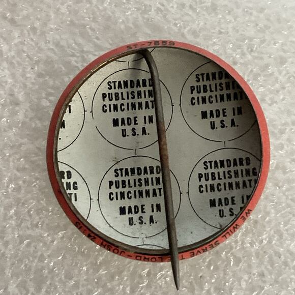 Welcome To Rally Day 1” Pin Pinback Button Vintage Standard Publishing - Picture 2 of 11